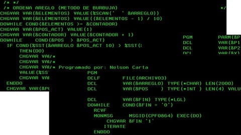 AS400 Control Language CL De básico a experto