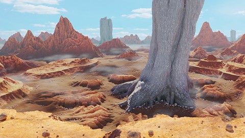 Mastering Blender in Production P2 - Paesaggio Alieno