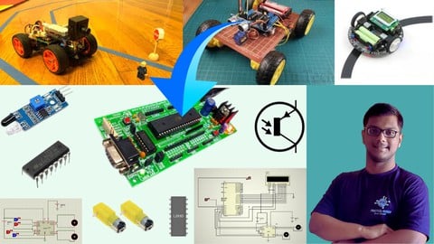 8051 Based Line Follower Robot: Simulate on Proteus Software