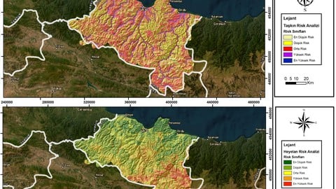 Analitik Hiyerarşi ile Afet Risk Analizleri(Taşkın+Heyelan)