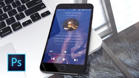 Mobile App Design in Photoshop from Scratch - UI & UX DESIGN