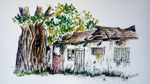 Drawing Textures and Contrast with Pen and Inks - Part 2