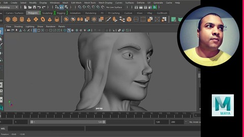 Maya: Modelando completa de Personagem - Bela.