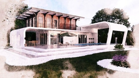 Simple Architectural Visualization (3dsMAX & Vray)
