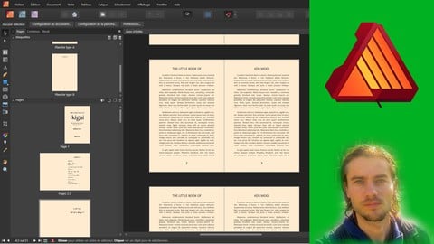 Affinity Publisher version 2 créer des intérieurs de livre