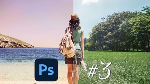 女性プロのPhotoshop講座【#3 合成編】切り抜きした後「合成」する際、浮かず自然に馴染ませるプロの方法3.5時間