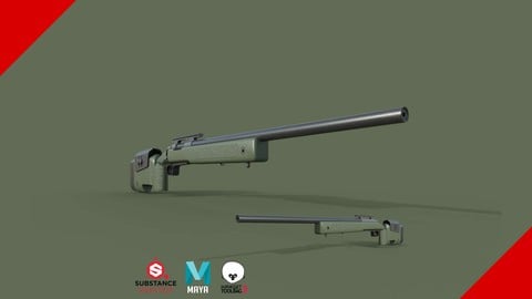 Substance Painter Sniper - Texturização para games AAA