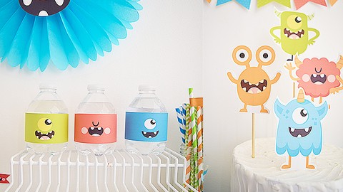 Diseña imprimibles para fiestas temáticas con Illustrator