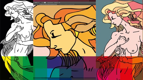 Vectorizar y pintar un dibujo hecho a mano con Illustrator