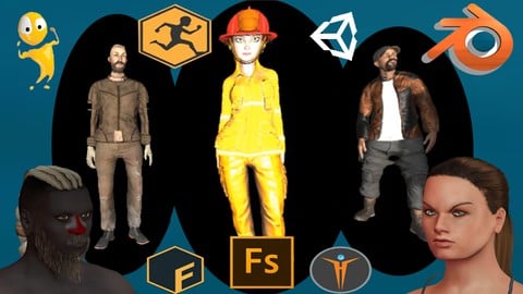 Mixamo Fuse e Makehuman criação de personagens 3D