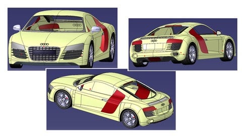 Catia AudiR8 Car Modeling