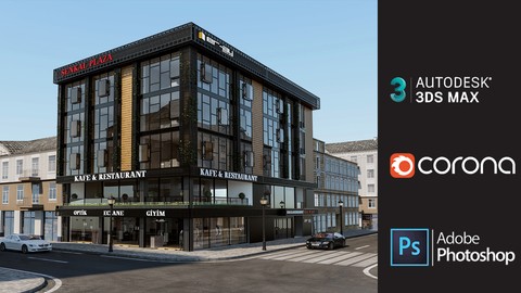 3DS MAX DIŞ CEPHE CORONA RENDER PRO