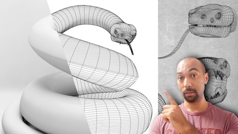 Modelando Serpente (Cinema 4D)