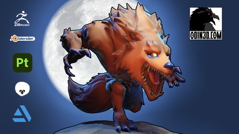 Modela y texturiza una criatura estilizada. Zbrush y Blender