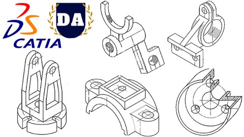 Catia 50 Adet Profesyonel 3D Çizim Alıştırması