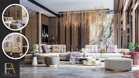 Interior Design Workshop "3Ds Max & Vray" _ ورشة تصميم داخلى