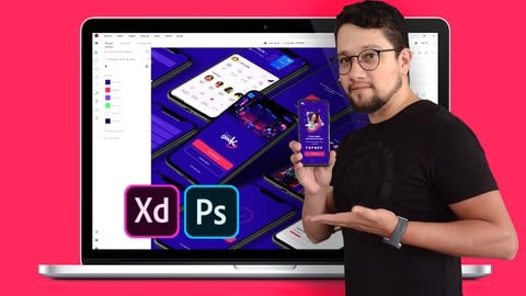UI & UX Design de aplicativos e sites - Adobe XD e PSD 2024