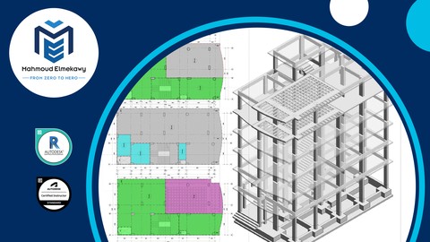 مبنى سكنى باستخدام برنامج الريفيت الإنشائى - Workshop1