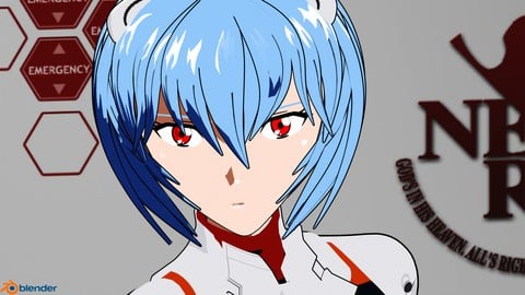 Personagem Estilo Anime - Blender