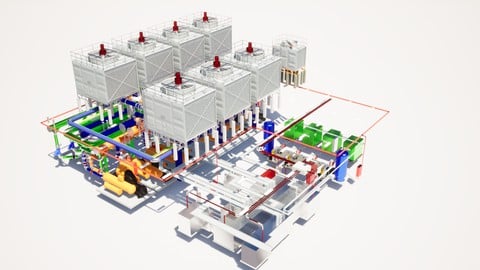 Chiller & Cooling Plant Mechanical on Autodesk Revit (Thai)