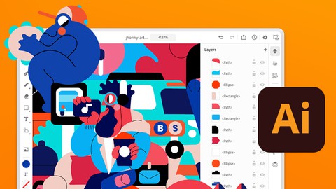 The Complete Course of Adobe Illustrator (Arabic)