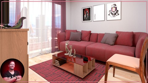 3D Max & Vray: Crea RENDERS interiores 3D FOTORREALISTAS