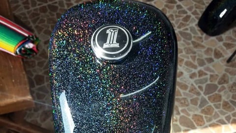 Aprenda fazer pintura flake em motos