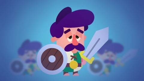 Animação de personagem FLAT para jogos com Krita e Spriter