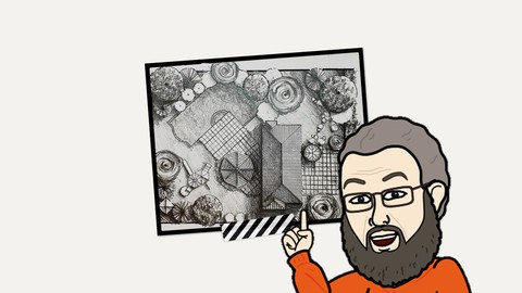 اسس الاظهار المعماري بالقلم الرصاص