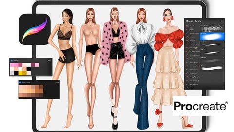 Procreate ile Dijital Moda Tasarım İllüstrasyonu