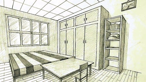İki Nokta Perspektif Çizimi | Two Point Perspective