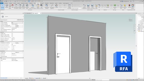 Revit famiglie. Realizza una porta parametrica completa.