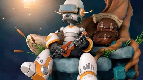 Robot en ZBrush - A la luz de las estrellas