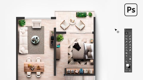 Post-producción de plantas arquitectónicas en Photoshop