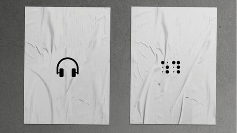 Audiodescrição de cards publicitários e cartazes