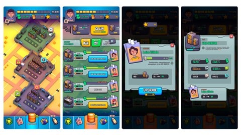 Mobil Oyun Tasarımı - (Game UI/UX): Data Center Idle Game