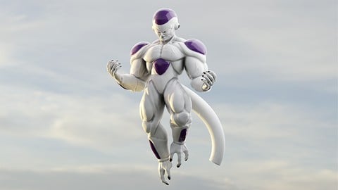 Dragon Ball Freezer: Escultura en Blender