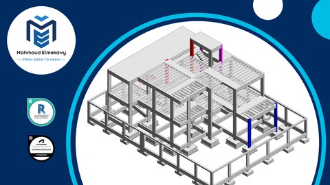 مبنى سكنى باستخدام برنامج الريفيت الإنشائى - Workshop2