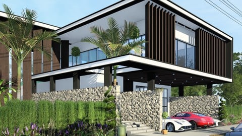 Revit Orta Düzey Modelleme İkiz Villa Tasarımı