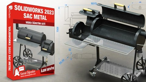 SolidWorks 2023 Sac Metal Eğitim Seti