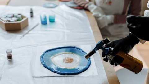 Resin Art - Basic Resin Art Making Keychains Course in Tamil