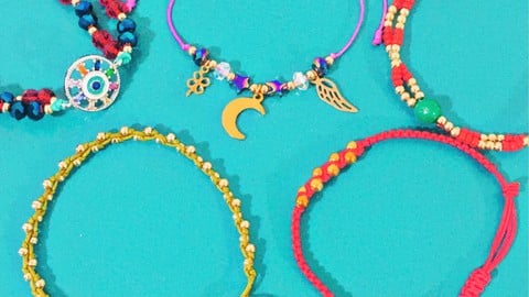 Bisutería: Pulseras básicas de Hilo para vender