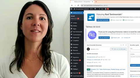 Création d'un site WordPress (entrepreneurs du bien-être)