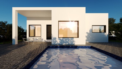 تصميم فيلا من الصفر باستخدام ثري دي ماكس والأوتوكاد