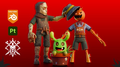 Personagens com o Blender 4.0 e Substance 3D Painter