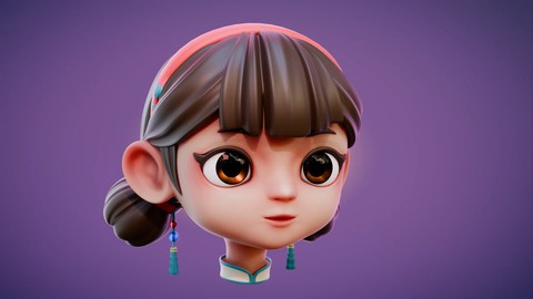 Blender Q版卡通頭像製作