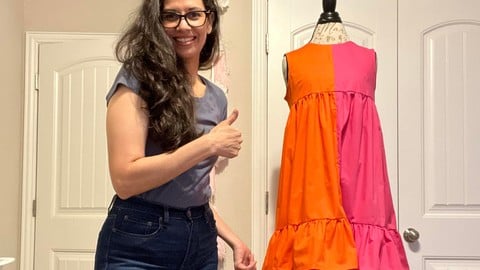 Aprende hacer un vestido veraniego duo color